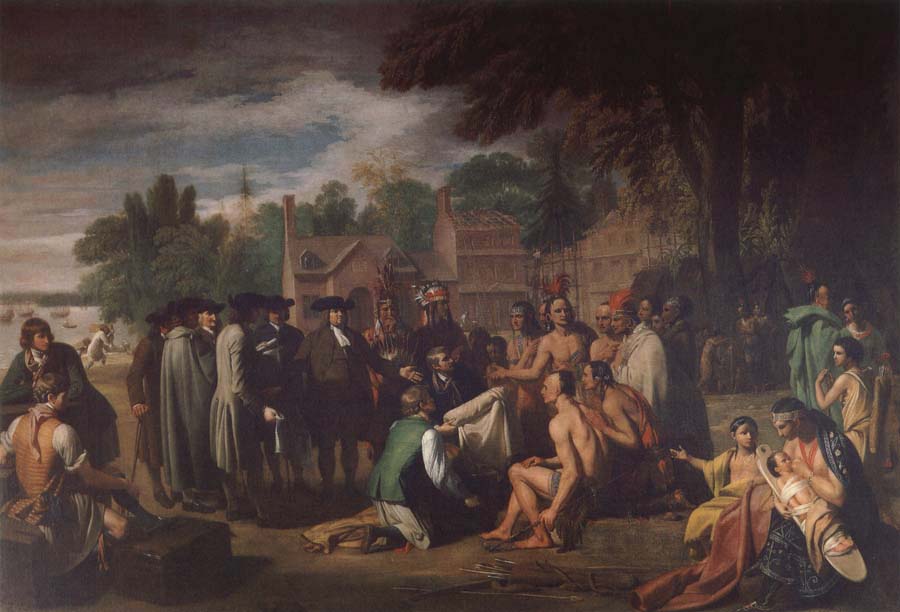 William Penns Friedensvertrag mit den Indianern
